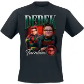 Stranger Things T-shirt - Season 5 - Derek Homage - S 5XL - för Herr - svart