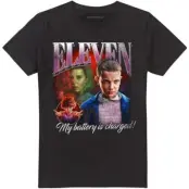 Stranger Things T-shirt - Season 5 - Eleven Homage - S XXL - för Herr - svart