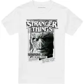 Stranger Things T-shirt - Season 5 - Newspaper Vecna - S XXL - för Herr - vit