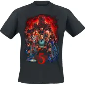 Stranger Things T-shirt - Season 5 - Poster - S 4XL - för Herr - svart