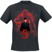 Stranger Things T-shirt - Season 5 - Poster Sorcerer Will Versus Vecna - S 4XL - för Herr - svart