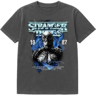 Stranger Things T-shirt - Season 5 - Vecna Band - S XXL - för Herr - flerfärgad
