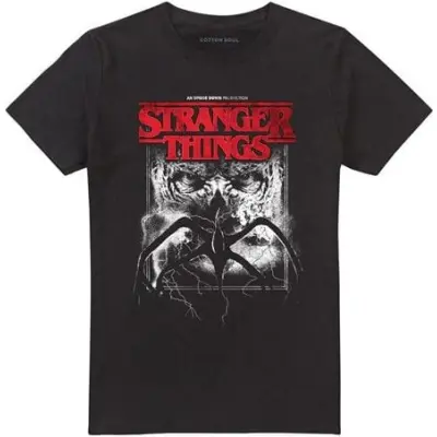 Stranger Things T-shirt - Season 5 - Vecna Mindflayer Poster - S XXL - för Herr - svart