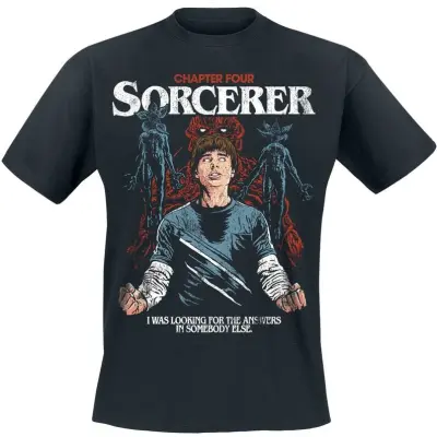 Stranger Things T-shirt - Season 5 - Will The Sorcerer - S 5XL - för Herr - svart