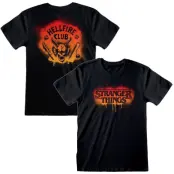 Stranger Things T-shirt - Spray Paint Hellfire - S XXL - för Herr - svart