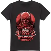 Stranger Things T-shirt - Vecna Horror - S XXL - för Herr - svart