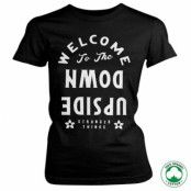 Welcome To The Upside Down Organic Girly Tee, T-Shirt