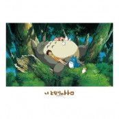 My Neighbor Totoro - Napping With Totoro - Stained Glass Puzzle 500P