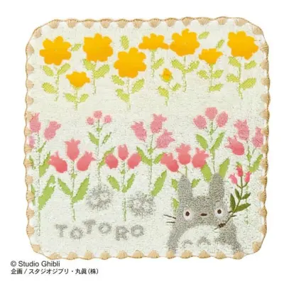 My Neighbor Totoro - Totoro Sauvages Flowers - Mini Towel 25X25Cm