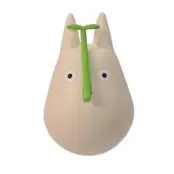My Neighbor Totoro - White Totoro With Leaf - Figure Culbuto 4.9Cm