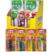 12 st Assorterade Super Mario Pez-hållare med 2 st Pez-paket - Hel Låda