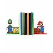 2 st Mario & Luigi Bokstoppere 15 cm - Nintendo Licensierad