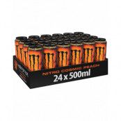 24 st Monster Cosmic Peach Nitro 500 ml Energidryck - Hela Lådan