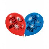 6 st 22,8 cm Super Mario Latexballonger
