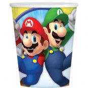 8 st Pappmuggar 250 ml - Super Mario