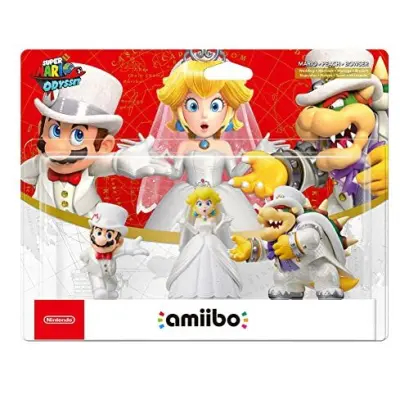 Amiibo Mario, Peach & Bowser (Wedding Outfit) Super Mario Odyssey