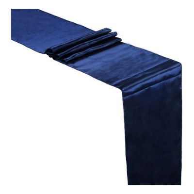 Bordslöpare Satin Mörkblå