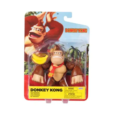 Donkey Kong Figur 10cm Donkey Kong with Bananas - Donkey Kong -  Leksaksaffären