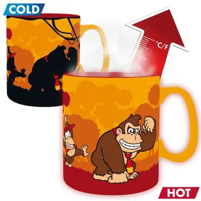 Donkey Kong - gaming Mugg - Donkey Kong - Tasse mit Thermoeffekt - för None - flerfärgad