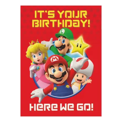 Födelsedagskort Super Mario