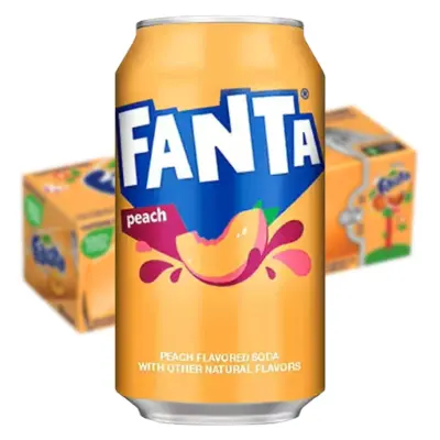 Fanta Peach Läsk - 12-pack