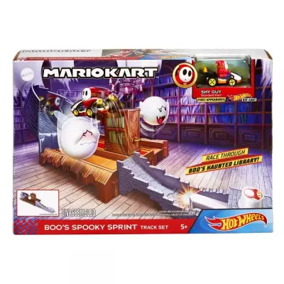 Hot Wheels Mario Kart Boos Spooky Sprint Track Set