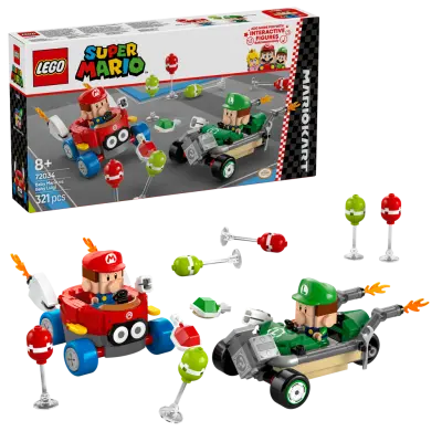LEGO - Super Mario - Mario Kart  Baby Mario vs. Baby Luigi
