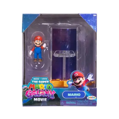 Mario Galaxy Movie Figur 4cm med tillbehör Mario - Super Mario -  Leksaksaffären