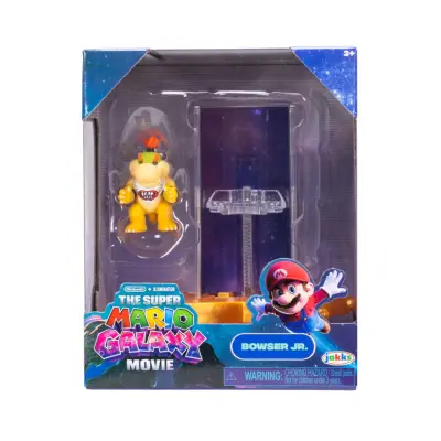 Mario Galaxy Movie Figur 4cm med tillbehör W2 Bowser Jr. - Super Mario -  Leksaksaffären