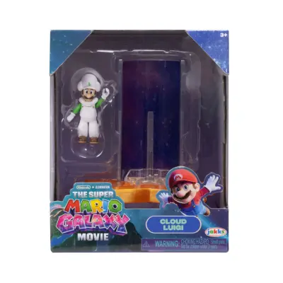 Mario Galaxy Movie Figur 4cm med tillbehör W2 Cloud Luigi - Super Mario -  Leksaksaffären