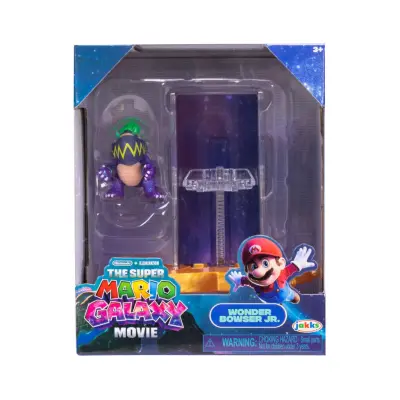 Mario Galaxy Movie Figur 4cm med tillbehör W2 Wonder Bowser Jr. - Super Mario -  Leksaksaffären