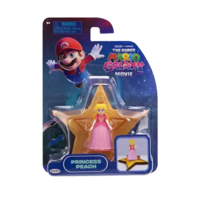 Mario Galaxy Movie Figur 4cm Princess Peach - Super Mario -  Leksaksaffären