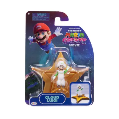 Mario Galaxy Movie Figur 4cm W2 Cloud Luigi - Super Mario -  Leksaksaffären
