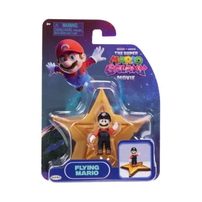Mario Galaxy Movie Figur 4cm W2 Flying Mario - Super Mario -  Leksaksaffären