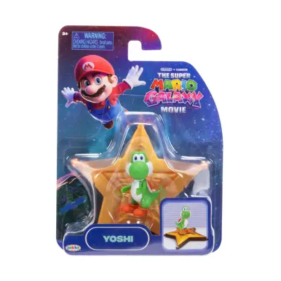 Mario Galaxy Movie Figur 4cm W2 Yoshi - Super Mario -  Leksaksaffären