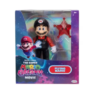 Mario Galaxy Movie Figur med tillbehör Flying Mario - Super Mario -  Leksaksaffären