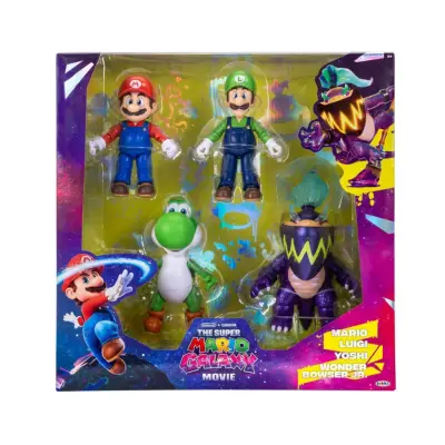 Mario Galaxy Movie Figurer 5-pack - Super Mario -  Leksaksaffären