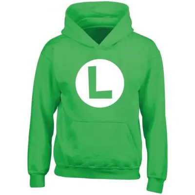 Nintendo - gaming Luvtröja - Luigi Badge - 116 152 - för barn - grön