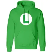 Nintendo - gaming Luvtröja - Luigi Badge - S XXL - för Herr - grön