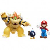 Nintendo - gaming Samlingsfigurer - Mario vs Bowser - för  flerfärgad