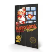 Nintendo - Printing On Wood 40X59 - Super Mario Bros Nes Cover