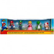 Nintendo Super Mario set 5 figures 6cm