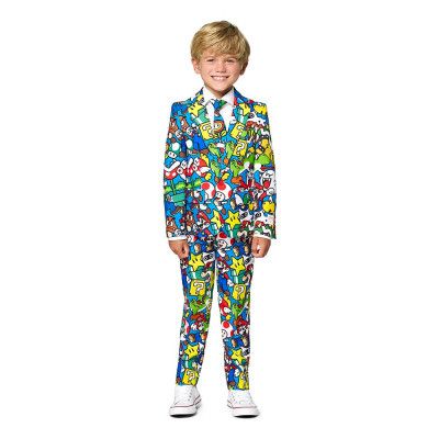 OppoSuits Super Mario Barn Kostym - 98/104