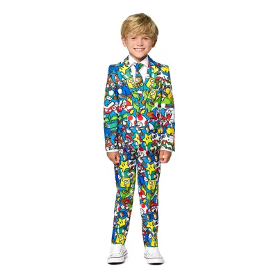 OppoSuits Super Mario Barn Kostym - 98/104