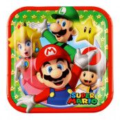Pappersassietter Super Mario - 8-pack