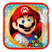 Papperstallrikar Super Mario Kvadrat - 8-pack