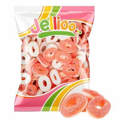 Peach Rings Storpack - 1 kg