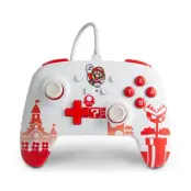 PowerA Enhanced Wired Controller For Nintendo Switch - Mario Red/White