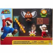 Super Mario 2.5 Inch Diorama Set Lava Castle