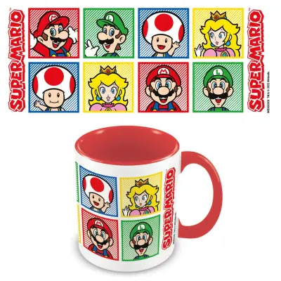 Super Mario 4 Colour Coloured Inner Mug